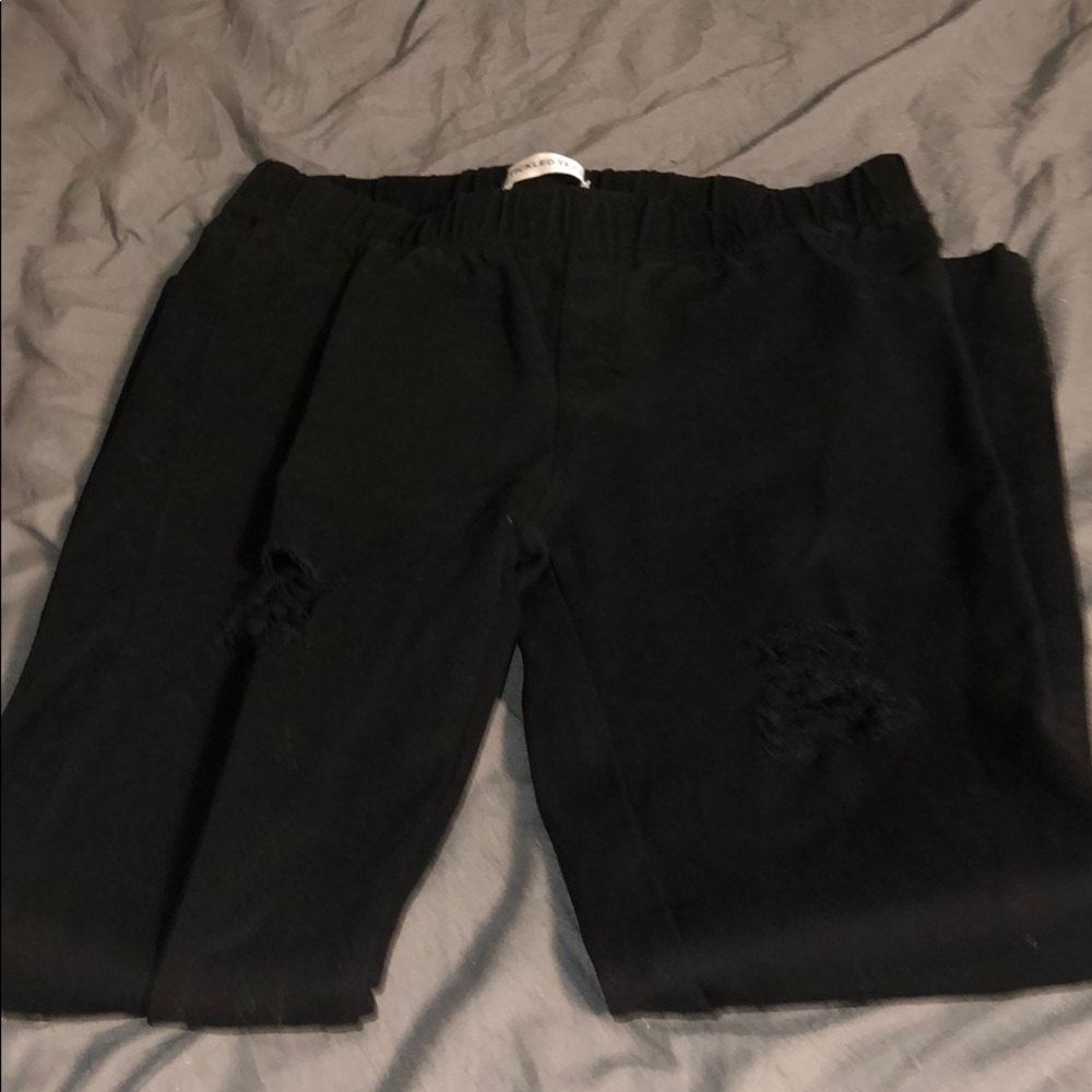 Black jeggings